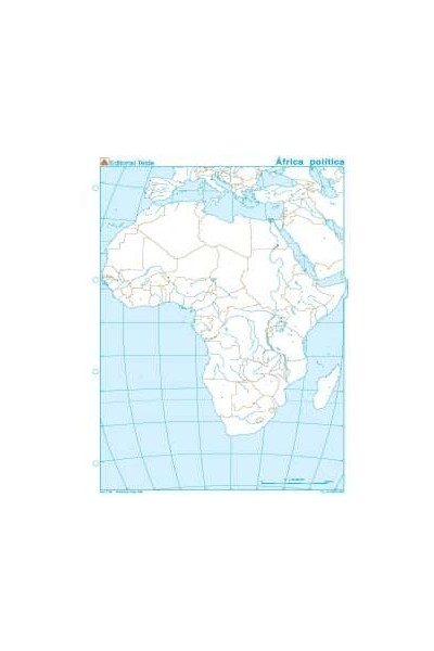 MAPA MUDO AFRICA POLITICO (100 UDS)