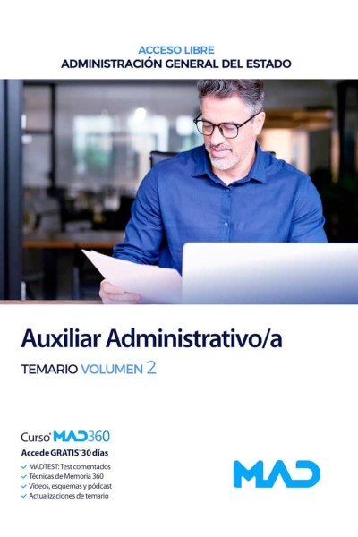 TEMARIO AUXILIAR ADMINISTRATIVO ESTADO VOL.2