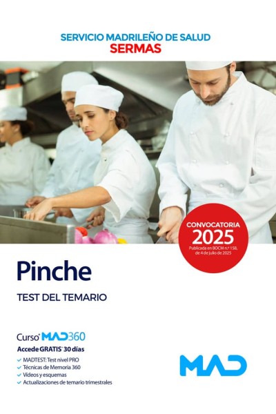 PINCHE TEST DEL TEMARIO SERVICIO MADRILEÑO SALUD SERMAS