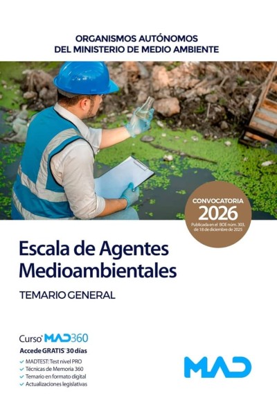 ESCALA AGENTE MEDIOAMBIENTAL TEMARIO GENERAL ORGANIMOS AUTO