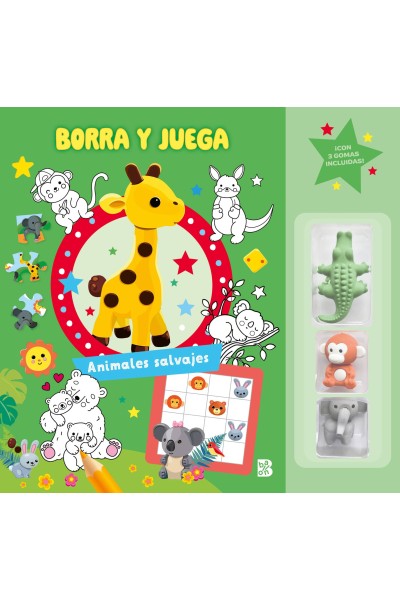 BORRA Y JUEGA - ANIMALES SALVAJES