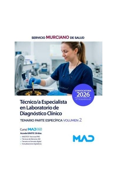 TECNICO/A ESPECIALISTA LABORATORIO DIAGNOSTICO CLINICO TEMAR