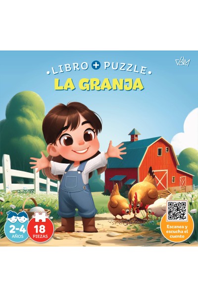 LA GRANJA.(LIBRO PUZZLE).18 PIEZAS