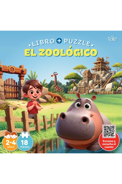 EL ZOOLÓGICO.(LIBRO PUZZLE). 18 PIEZAS
