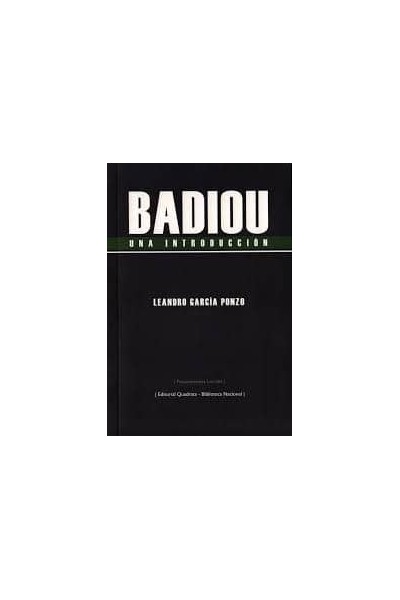 BADIOU UNA INTRODUCCION