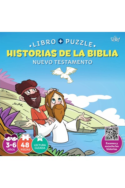 HISTORIAS DE LA BIBLIA.LIBRO-PUZZLE 48 PIEZAS