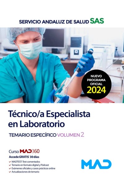 TECNICO/A ESPECIALISTA LABORATORIO TEMARIO 2 SAS