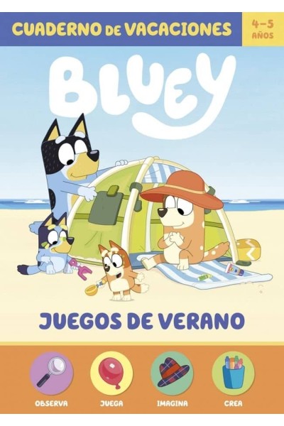 BLUEY CUADERNO DE VACACIONES JUEGOS DE VERANO 4 5 AÑOS