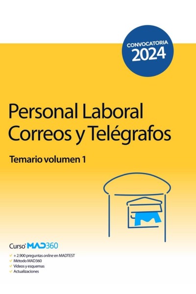 PERSONAL LABORAL CORREOS Y TELEGRAFOS TEMARIO VOLUMEN 1 SOC