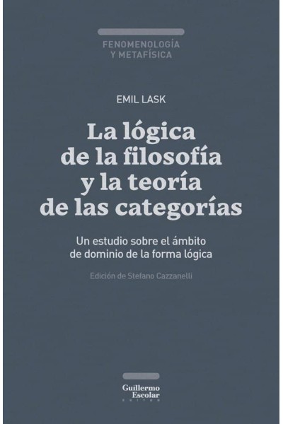 LA LOGICA DE LA FILOSOFIA Y LA TEORIA DE LAS CATEGORIAS