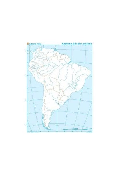 MAPA MUDO AMERICA SUR POLITICO (100 UDS)