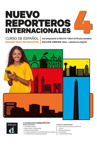 NUEVO REPORTEROS INTERNACIONALES 4 ED HIBRIDA. LIBRO DEL AL