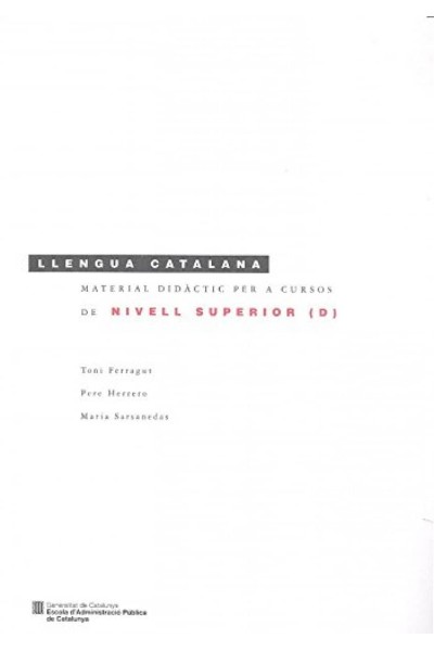 MATERIAL DIDACTIC PER CURSOS NIVELL SUPERIOR D