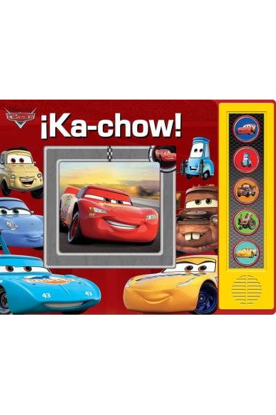 DISNEY PIXAR: CARS - RAYO MCQUEEN, MATE, Y MÁS! - ÍKA-CHOW! - TRAZA LA PISTA - LIBRO INTERACTIVO CON SONIDOS - PI KIDS