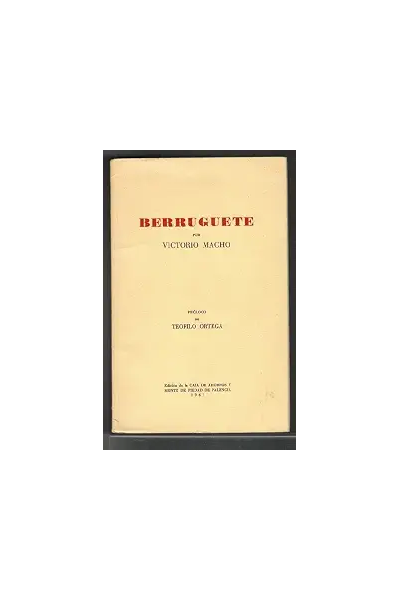 BERRUGUETE - VICTORIO MACHO