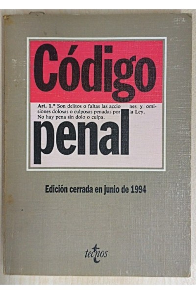 Código penal. Biblioteca de Textos legales