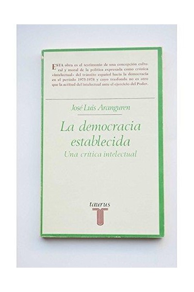 La democracia establecida una crítica intelectual