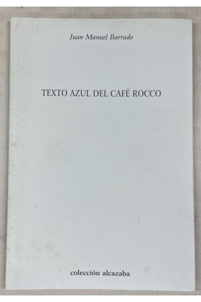 Texto azul del café Rocco