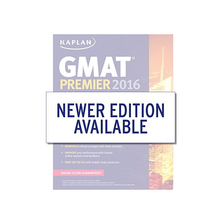 Kaplan Gmat Premier 2016 With 6 Practice Test: Book + Online + Dvd + Mobile
