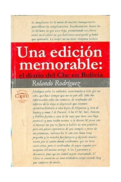 Una Edicion Memorable: El Diario del CHE en Bolivia