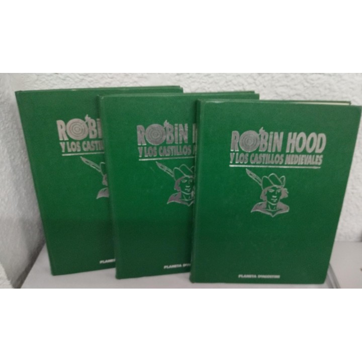 ROBIN HOOD Y LOS CASTILLOS MEDIEVALES. Tomos 1, 2 y 3 (Obra completa perfectamente encuadernada)